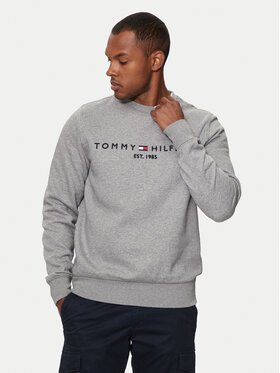 Tommy Hilfiger Tommy Hilfiger Džemperis ar kapuci Logo MW0MW11596 Pelēks Regular Fit