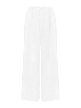 KMX KMX Spodnie materiałowe 807210002 Biały Flare Fit