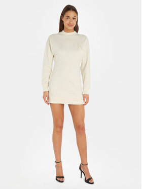 Calvin Klein Jeans Calvin Klein Jeans Trikotažinė suknelė Chenille J20J221637 Smėlio Regular Fit
