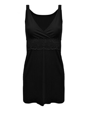 DKaren Lingerie DKaren Lingerie Halka Stefania Czarny Classic Fit