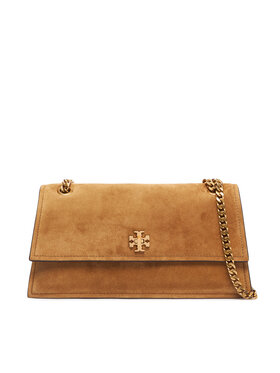 Tory Burch Tory Burch Rankinė Kira Turnlock Suede Shoulder Bag 178857 Ruda
