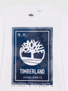 Timberland Bluza T25T39 D Bela Regular Fit