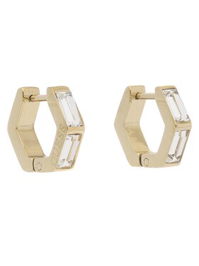 Guess Guess Náušnice Huggie Me JUBE03 133JW Žlté pozlátenie
