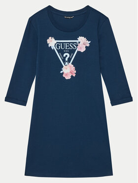 Guess Guess Každodenní šaty J3YK13 KA6W4 Světle modrá Regular Fit
