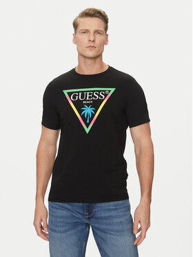 Guess Guess Тишърт F5GI00 J1314 Черен Slim Fit