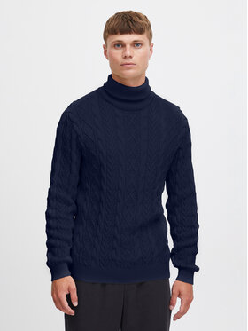 Solid Solid Rollkragenpullover 21107995 Dunkelblau Regular Fit