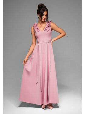 Ombre Ombre Sukienka wieczorowa LA-OM-DLR021 Różowy Regular Fit