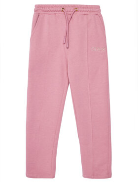 Guess Guess Spodnie dresowe J5YQ17 KAV34 Różowy Regular Fit