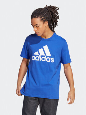 adidas adidas T-Shirt Essentials Single Jersey Big Logo T-Shirt IC9351 Niebieski Regular Fit