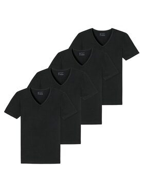 SCHIESSER SCHIESSER T-Shirt 27326 Czarny Comfort Fit