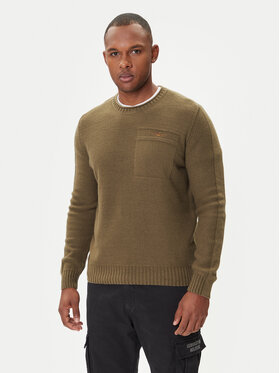 Aeronautica Militare Aeronautica Militare Džemper 252MA1586UL00904 Zelena Regular Fit