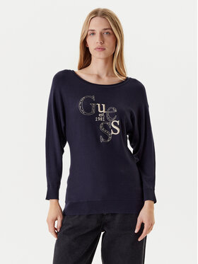 Guess Guess Kampsun W5YR22 Z2NQ2 Tumesinine Regular Fit