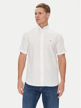 Tommy Hilfiger Tommy Hilfiger Cămașă MW0MW40703 Alb Regular Fit