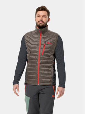Jack Wolfskin Jack Wolfskin Vesta Routeburn Pro Ins Vest 1206872 Hnědá Slim Fit