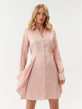 Guess Guess Haljina košulja Alya W2BK83 WF1T2 Ružičasta Regular Fit