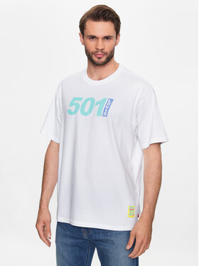 Levi's® Levi's® T-krekls Graphic 501 87373-0062 Balts Vintage Fit