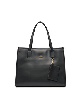 Tommy Hilfiger Tommy Hilfiger Handtasche Th City Tote AW0AW15690 Schwarz