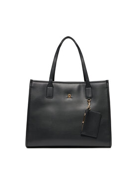 Tommy Hilfiger Tommy Hilfiger Soma Th City Tote AW0AW15690 Melns
