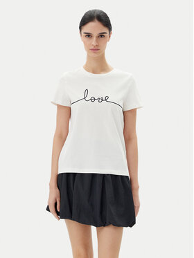 Vero Moda Vero Moda T-Shirt Kami 10332587 Bílá Relaxed Fit