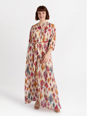 Fiorella Rubino Fiorella Rubino Sukienka wieczorowa 7057T001701N0R2 Kremowy Regular Fit