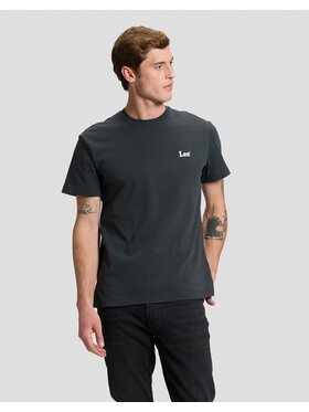 Lee Lee T-Shirt SS SMALL LOGO TEE Czarny Relaxed Fit