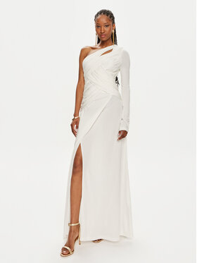 TWINSET TWINSET Rochie de seară 241TP2740 Alb Slim Fit