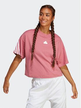 adidas adidas Tricou Future Icons 3-Stripes T-Shirt IB8519 Roz Loose Fit