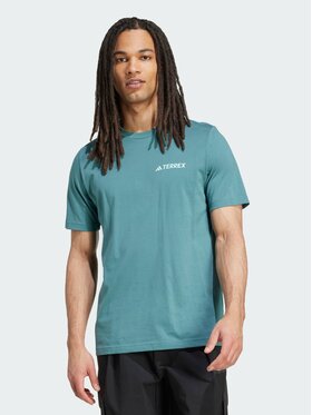 adidas adidas Koszulka techniczna Terrex Graphic Tee Zielony Regular Fit