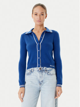 Guess Jeans Guess Jeans Kardigan W5YR32 Z3HO2 Niebieski Regular Fit