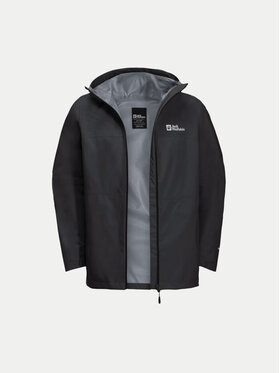 Jack Wolfskin Jack Wolfskin Дощовик Highest Peak 1115134 Чорний Regular Fit