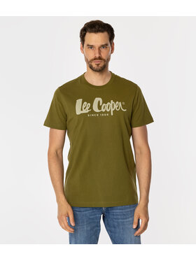 Lee Cooper Lee Cooper T-Shirt HERO7 FADE Zielony Regular Fit