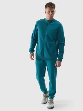 4F 4F Spodnie dresowe 4FWSS24TTROM603-46S Zielony Regular Fit