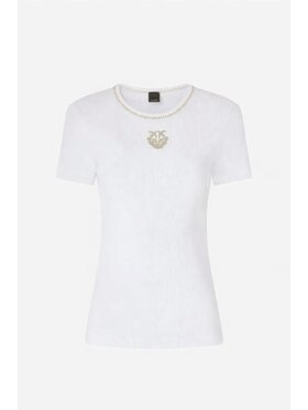 PINKO PINKO T-Shirt Brugherio Biały Slim Fit