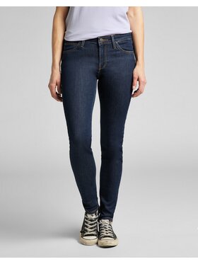 Lee Lee Jeansy Scarlett Solid Blue Granatowy Skinny Fit