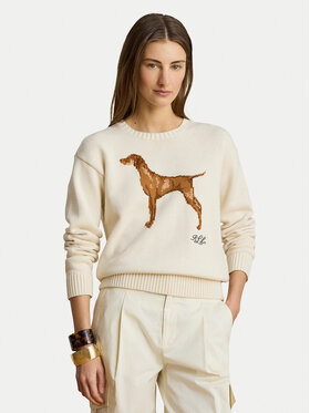LAUREN RALPH LAUREN LAUREN RALPH LAUREN Megztinis 200P14120001 Kreminė Regular Fit