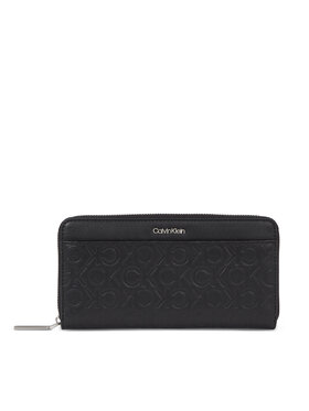Calvin Klein Calvin Klein Portfel damski Ck Must Lg Z/A Wallet W/Slip Emb K60K611322 Czarny