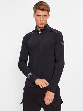 EA7 Emporio Armani EA7 Emporio Armani Суитшърт 6RPMC6 PJTNZ 1200 Черен Regular Fit