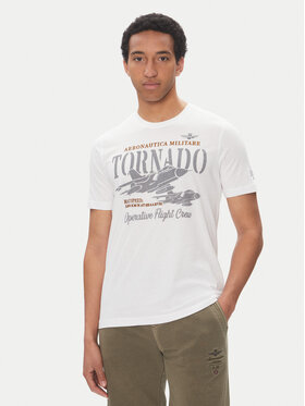 Aeronautica Militare Aeronautica Militare T-krekls 251TS2405J641 Balts Regular Fit