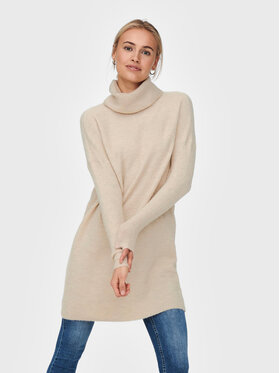 ONLY ONLY Kötött ruha Jana 15140166 Bézs Regular Fit