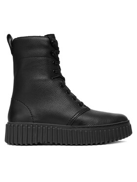 Clarks Clarks Šnurovacia obuv Torhill Style 26182918 Čierna