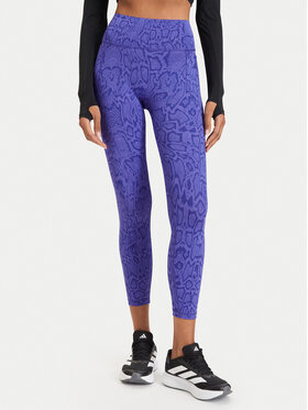 adidas adidas Legginsy Optime Primelift Snake KQ8312 Fioletowy