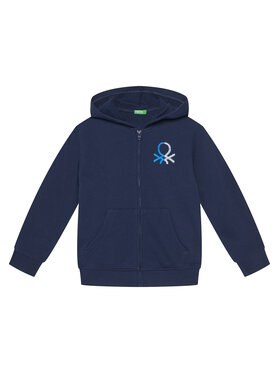 United Colors Of Benetton United Colors Of Benetton Mikina 3J68C505C Tmavomodrá Regular Fit