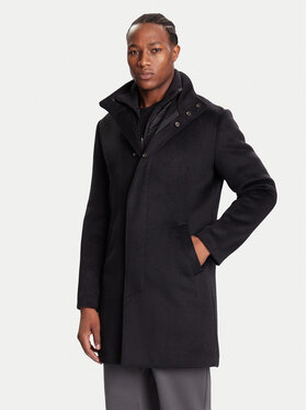 Guess Guess Демісезонний плащ M4BL30 WGJ82 Чорний Regular Fit