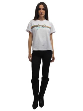 Liu Jo Beachwear Liu Jo Beachwear T-Shirt q-roa-30662 Biały Regular Fit