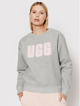 Ugg Ugg Sweatshirt Madeline Fuzzy Logo 1123718 Gris Regular Fit
