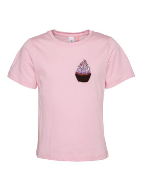 Vero Moda Girl Vero Moda Girl T-Shirt 10285292 Różowy Regular Fit