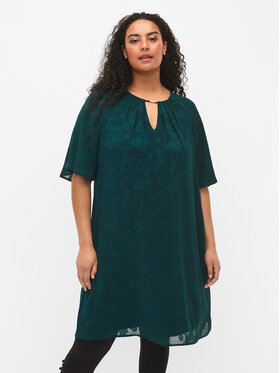 Zizzi Zizzi Ruha M58832B Zöld Loose Fit