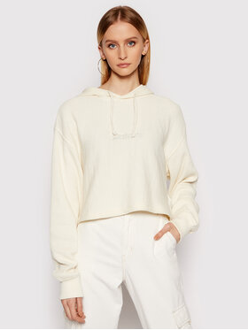 DC DC Mikina Old School ADJKT03008 Béžová Overshirt Fit