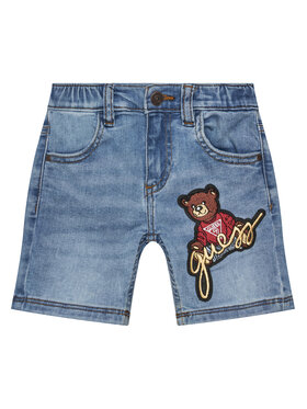 Guess Guess Дънкови шорти N5GD14 D4CA0 Син Regular Fit