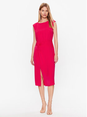 DKNY DKNY Koktejlové šaty DD3E2011 Růžová Regular Fit